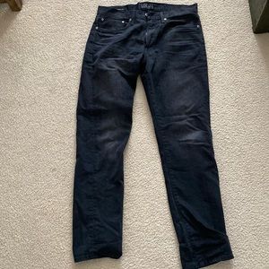 Lucky Brand 121 Heritage Slim black jeans. 33 waist and 32 length.